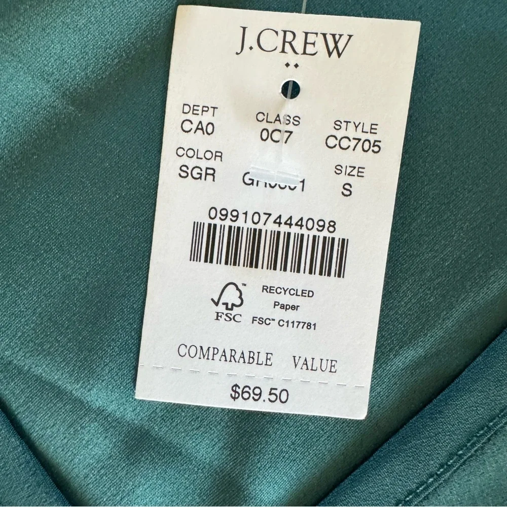 NWT J. Crew Sleeveless V-neck Crepe Shell Small